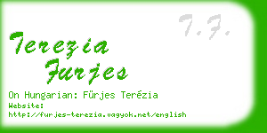 terezia furjes business card